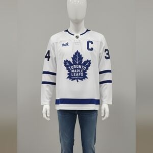 Toronto Maple Leafs Jersey Auston Matthews Away Fanatics White &  Blue Sz 56 XXL